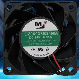 全新一盟DZ06038B24MA 24V 0.35A 6038散热风扇 60*60*38MM