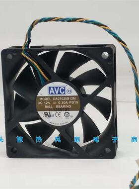 原装AVC70207cm12V0.30ADA07020B12M4线温控CPU散热风扇