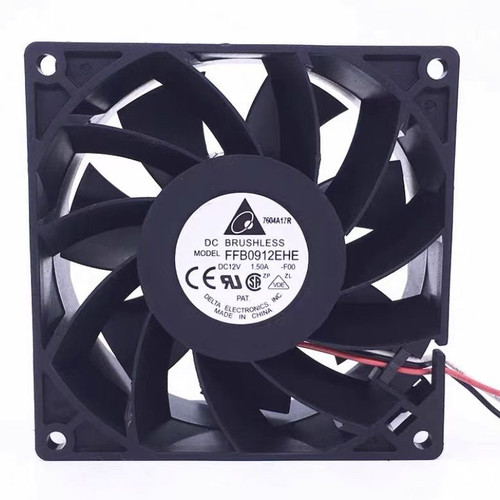 原装台达9038 FFB0912EHE DC 12V 1.5A暴力加压型双滚珠风扇