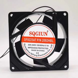 2092HBL SQGIUN SF9225AT 220V静音 机柜轴流风机散热风扇 9025