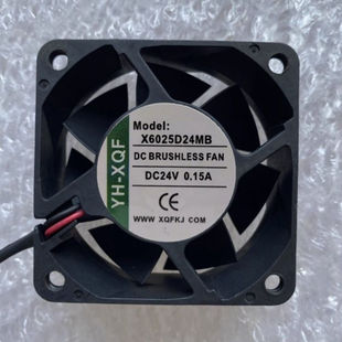 全新YH-XQF X6025D24MB DC24V 0.15A 变频器散热风扇6CM风扇