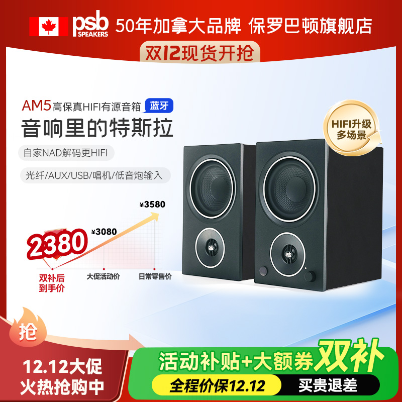 PSB保罗巴顿有源蓝牙桌面音响