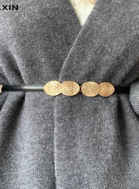 腰带女时尚装饰配连衣裙腰封百搭高级感小众黑色免打孔牛仔裤皮带