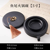 5-дюймовый необработанный камень с рыбьим хвостом, тушеное мясо с рыбьим хвостом, чернильный камень