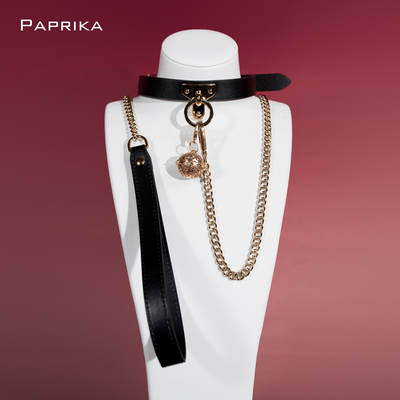 真皮项圈女定制刻字高级黑色choker项链小辣椒