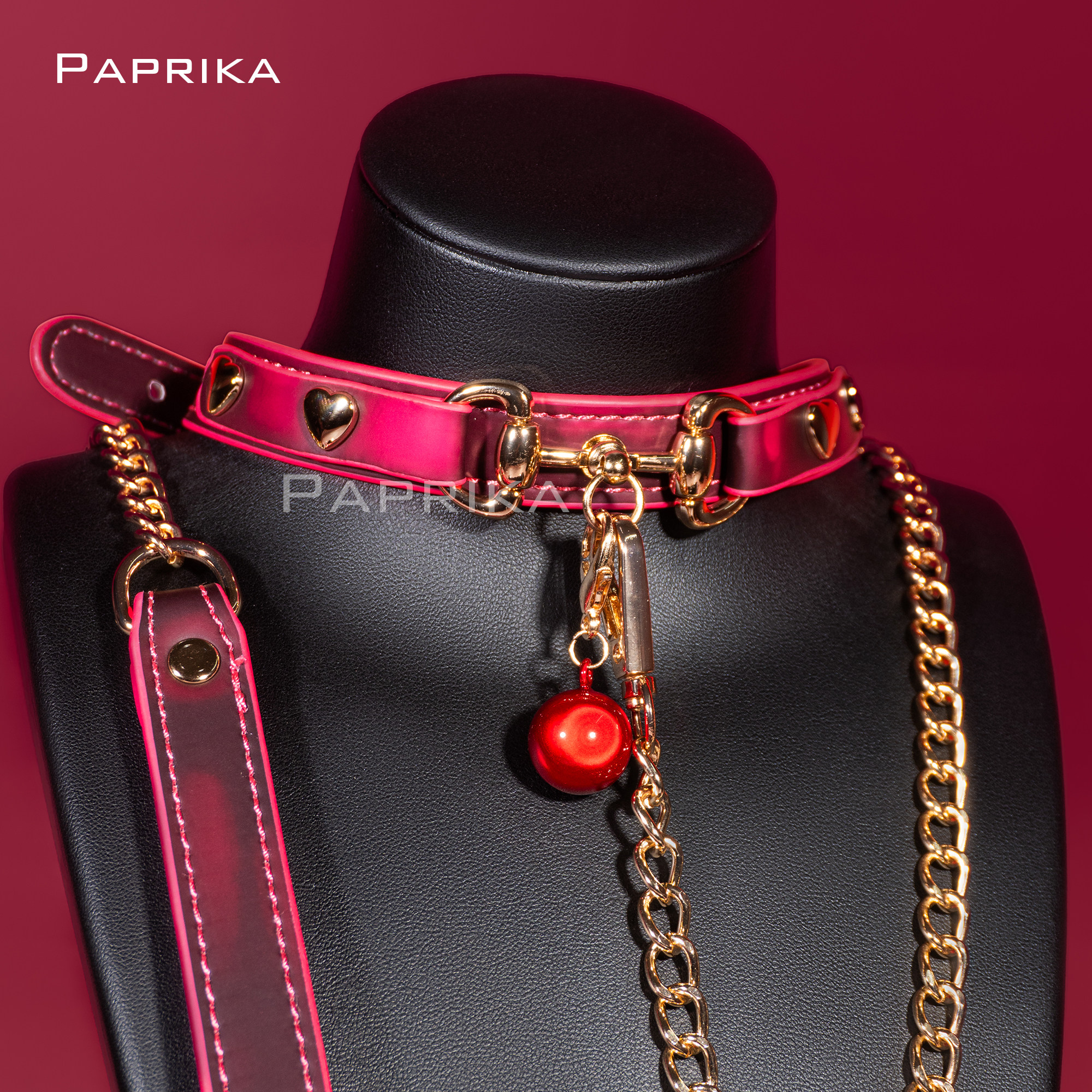 PAPRIKA爱心温感变色项圈choker骨头脖圈锁骨链颈环定制刻字