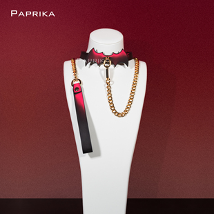 温感变色项圈蝙蝠颈圈男女choker项链k9小狗puppy牵引绳