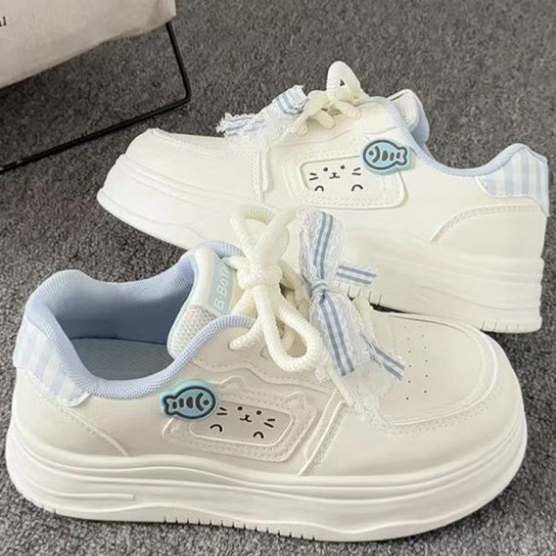 加绒厚底小白鞋女款2025新款爆款面包鞋百搭时尚学生休闲运动板鞋,女鞋,时尚休闲鞋,淘宝优惠券,粉丝福利购,淘宝优惠卷