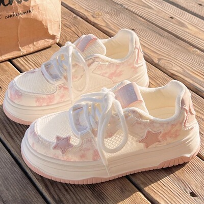 日常板鞋圆头青年韩版拼色夏季