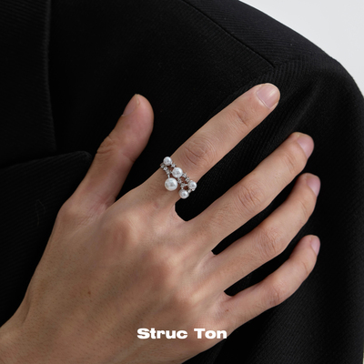 StrucTon巴洛克设计不规则戒指