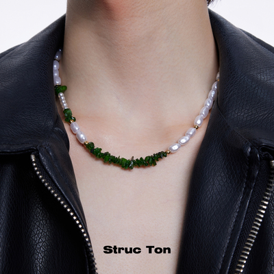 StrucTon辉透石小众百搭珍珠项链