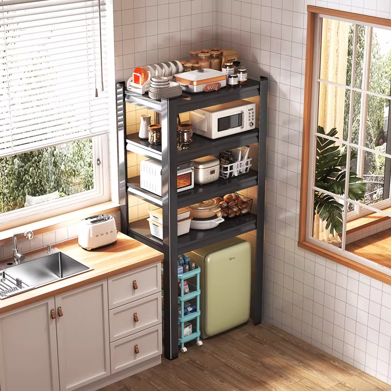 微波炉置物架厨房夹缝落地式多层家用收纳多功能烤箱锅具收纳架子,厨房/烹饪用具,微波炉置物架,淘宝优惠券,粉丝福利购,淘宝优惠卷