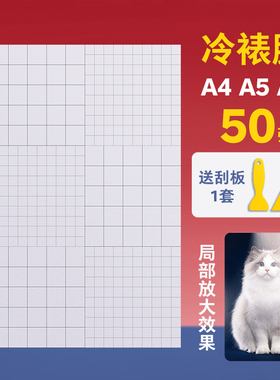 冷裱膜a4照片a6冷表膜贴膜膜磨砂自粘相片照片手工植物树叶标本保护膜自封过塑膜镭射a3防潮哑光防水满天星