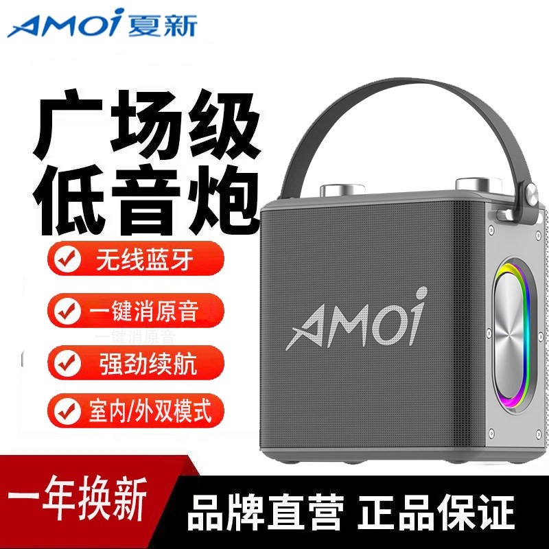 夏新蓝牙音箱家用户外直播K歌乐音响超重低音器二胡广场舞大音量