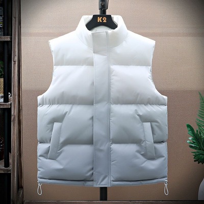 渐变+宽松+加厚保暖+立领+马甲