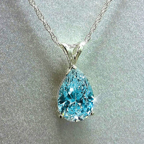 Jewelry Diamond Drop Pear-shaped Pendant Simple Engagement