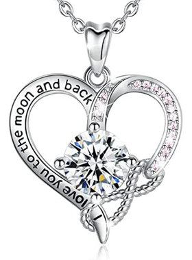 Heart-shaped Necklace Creative Mother's Day Gift Pendant
