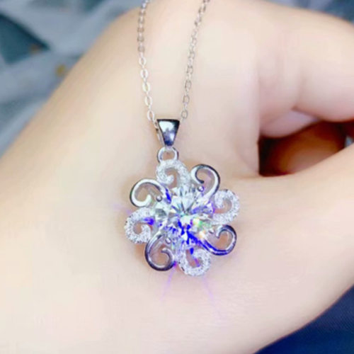 Necklace Simple Niche Design Flower Pendant Women's