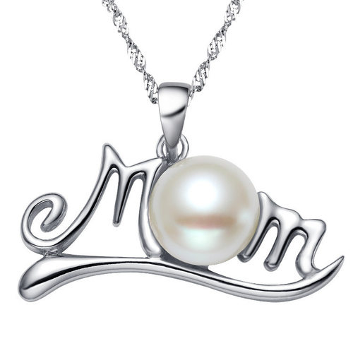 Mom Pearl Necklace (chain) Female Mother Birthday Gift