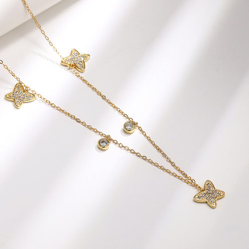 New Recommend Butterfly Necklace Female Sweet All-match