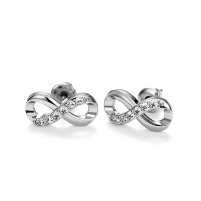 Stud Earrings 8 Eternal Symbol Valentine's Day Stud