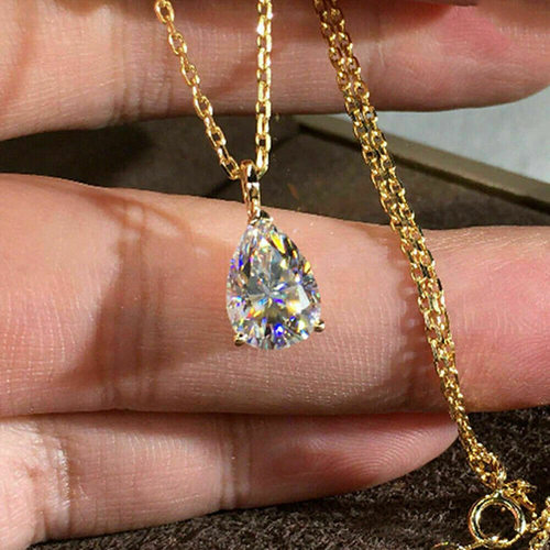 French Romantic Necklace Pear-shaped Cute Jewelry Daily