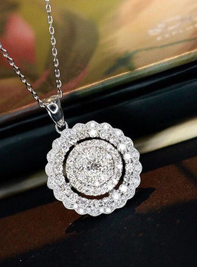 New Luxury Diamond Pendant Necklace All-match Commuter