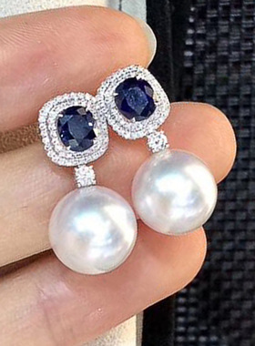 Popular Artificial Pearl Earrings High Sense Inlaid
