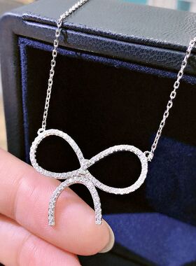 High-end Feeling Ins Style Bow Pendant Necklace Temperament