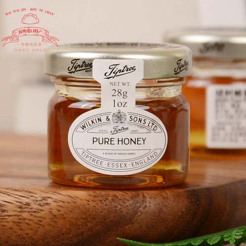 缇树纯蜂蜜果酱28g*72瓶整箱 英国进口Tiptree结婚婚礼伴手礼喜蜜