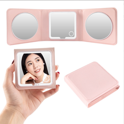 新款便捷三面折叠小镜子