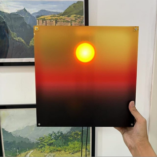 壁灯卧室客厅氛围灯壁挂创意灯软装 独特升降日出日落小夜灯礼物灯