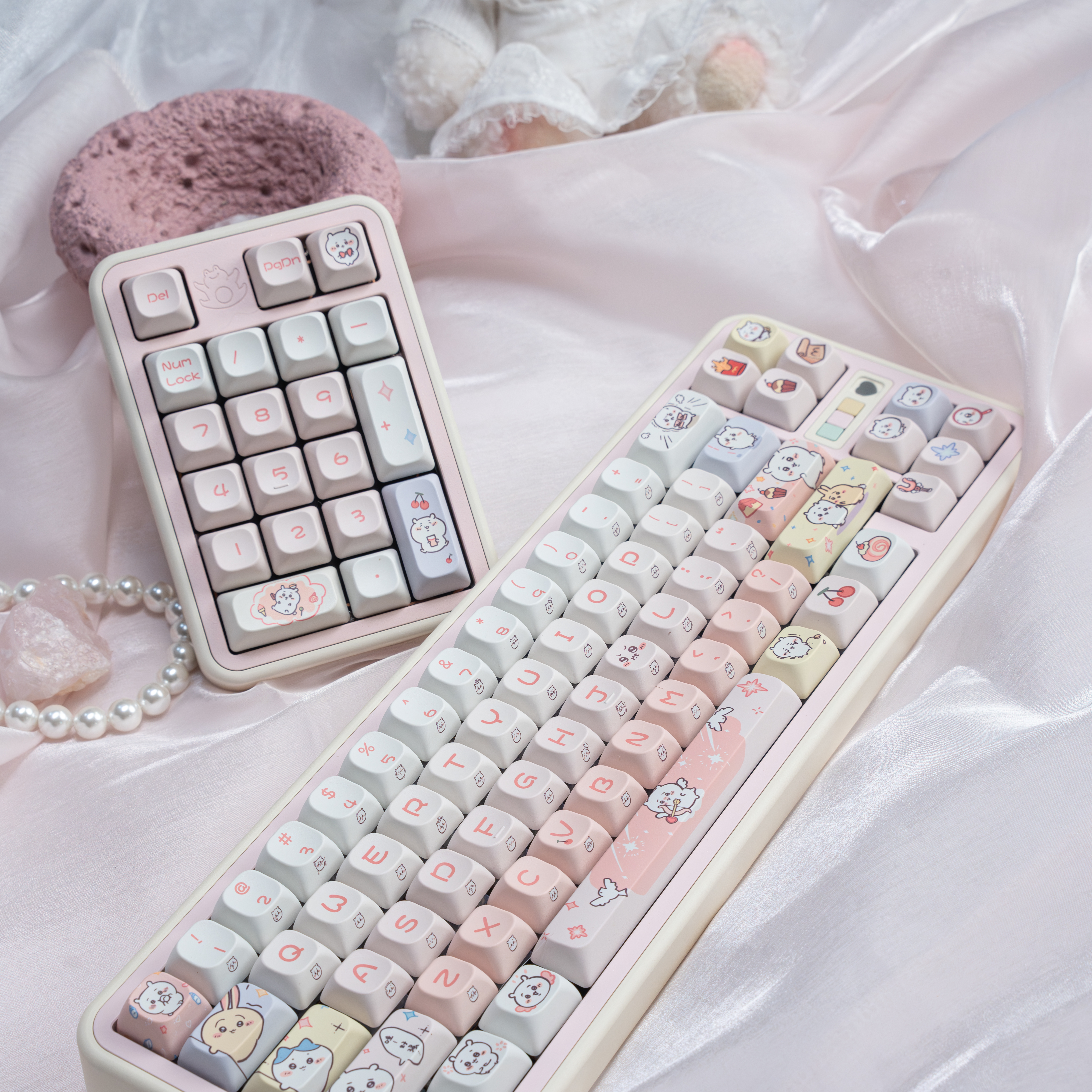 龙乘乌萨奇可爱键帽键盘