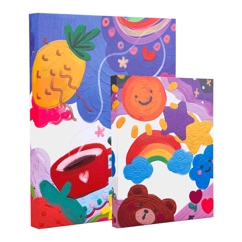 a3画册收纳画夹作品集a4女孩男孩儿童美术绘画收纳册8k奖状画画收藏夹活页素描册子画纸收集册画本通用放装