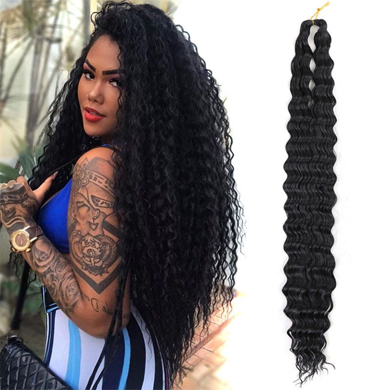 30in Loose Deep Wave Twist Crochet Braiding Hair Extensions