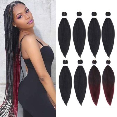 Pre stretched braiding hair crochet braids twist extensions