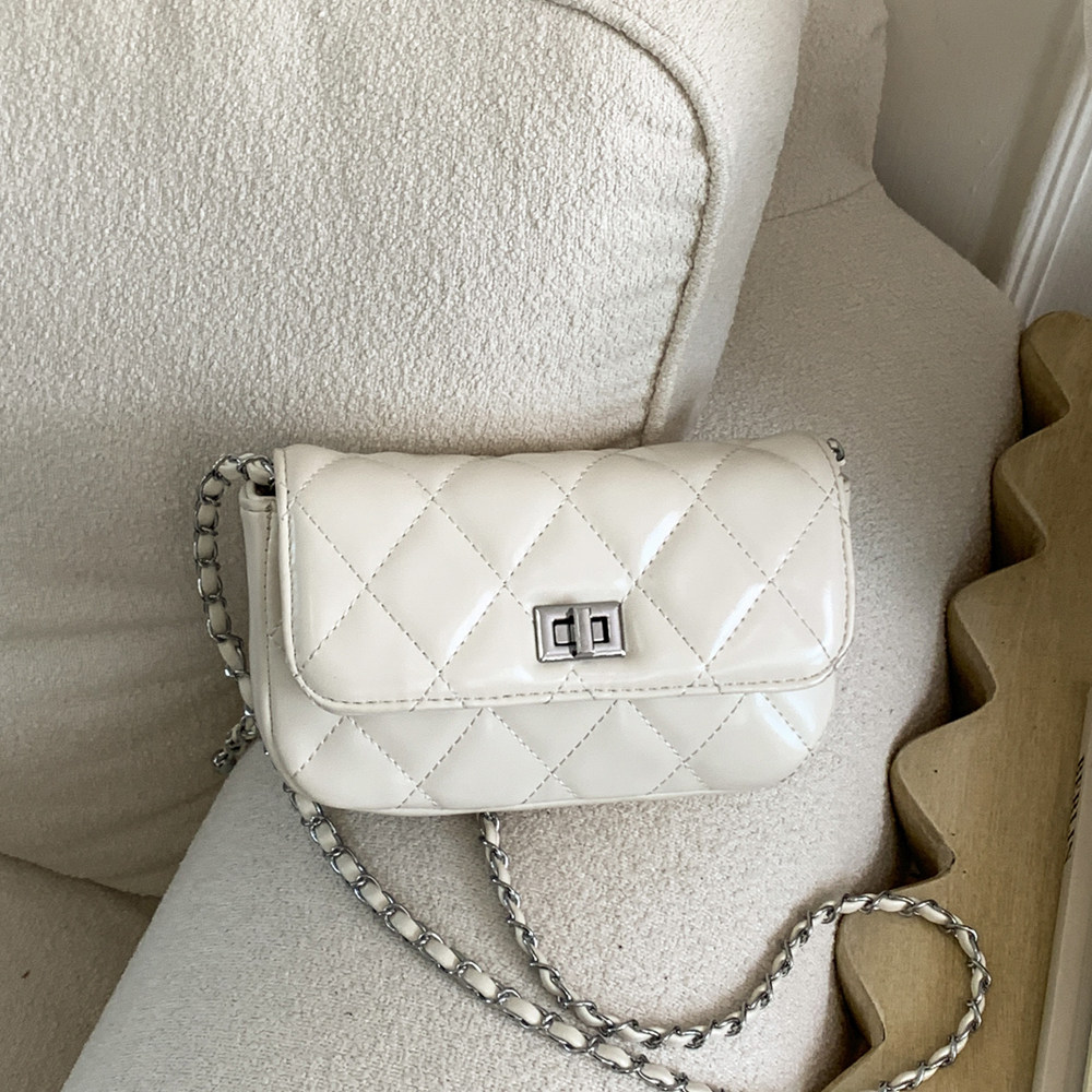 小香风菱格链条斜挎包女小包2026春季新款时尚百搭日常通勤小方包