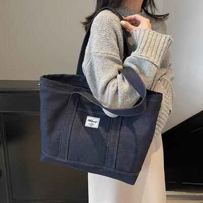 大容量帆布托特包女单肩包