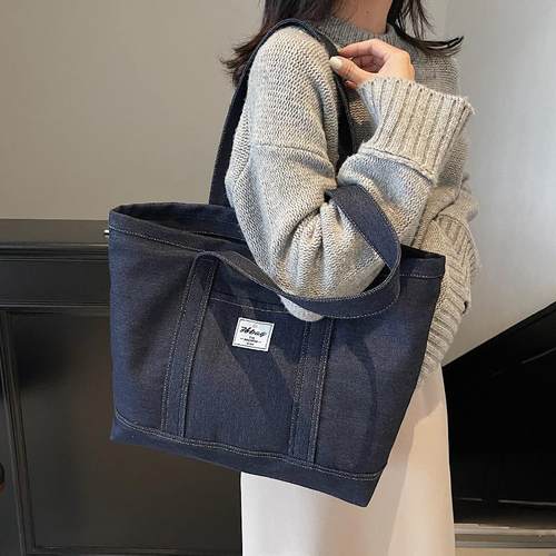 大容量帆布托特包女单肩包