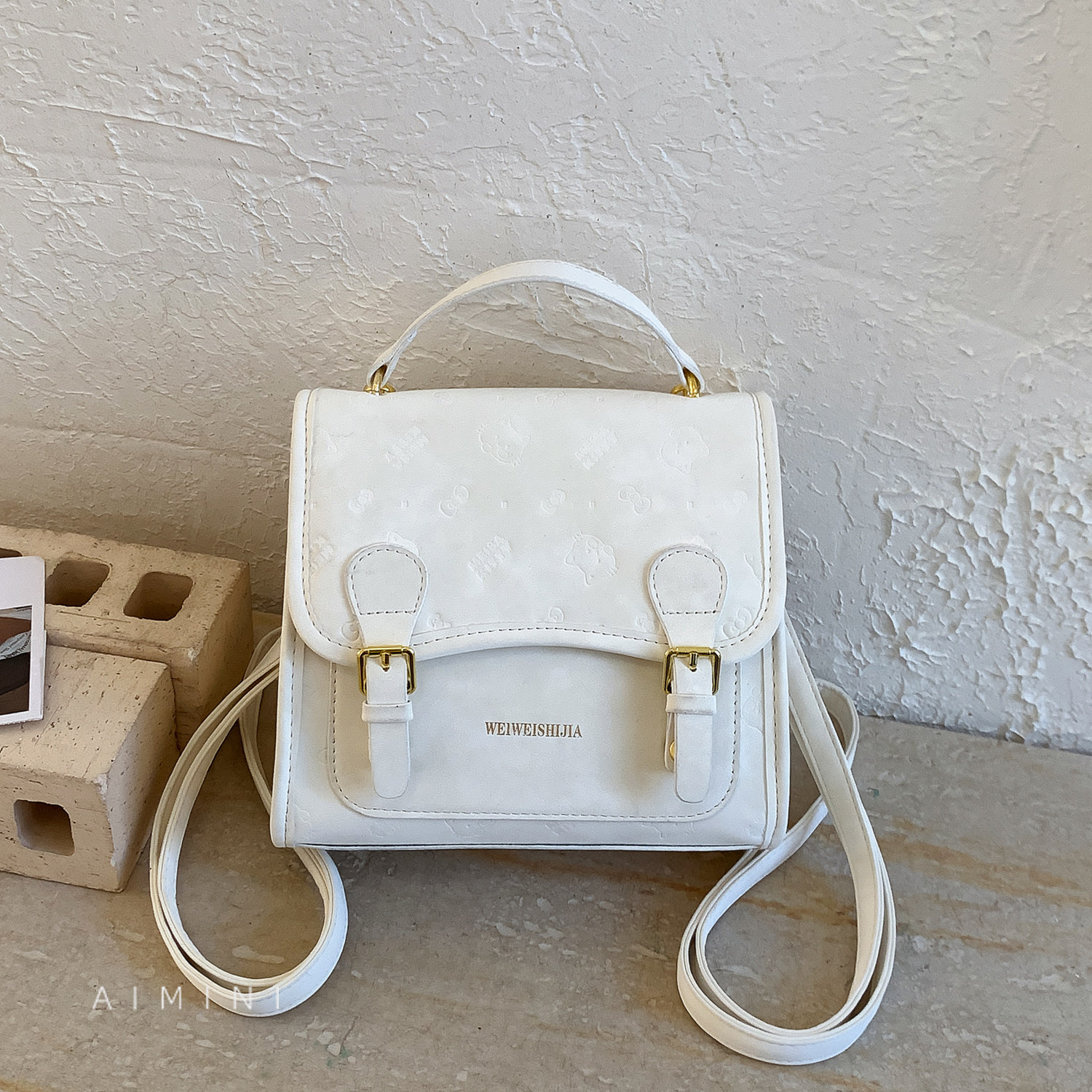 高级感双肩包女小型2026春季新款甜美少女风日常旅行小背包斜挎包