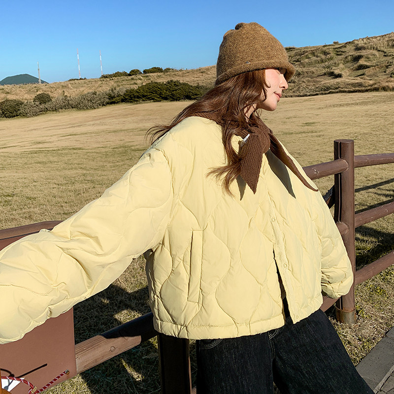 2C036-M319-P245-K380短款斜纹白鸭绒羽绒服（送针织围巾帽,女装羽绒服,2C036