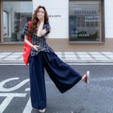 夏季新款格子上衣+阔腿裤两件套RF2C036-T520-P155-K228，女装套装/套裙，2C036