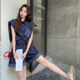 新款印花牛仔两件套RF2C036-T521-P155-K228，女装套装/套裙，2C036
