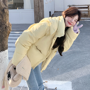 可可 鹅黄色短款羽绒服 2C036-M317-P220-K365图片