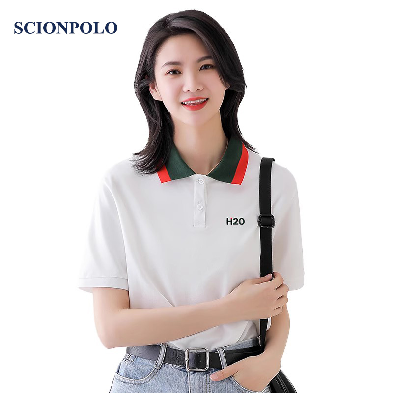H2O联名款女士polo衫短袖T恤
