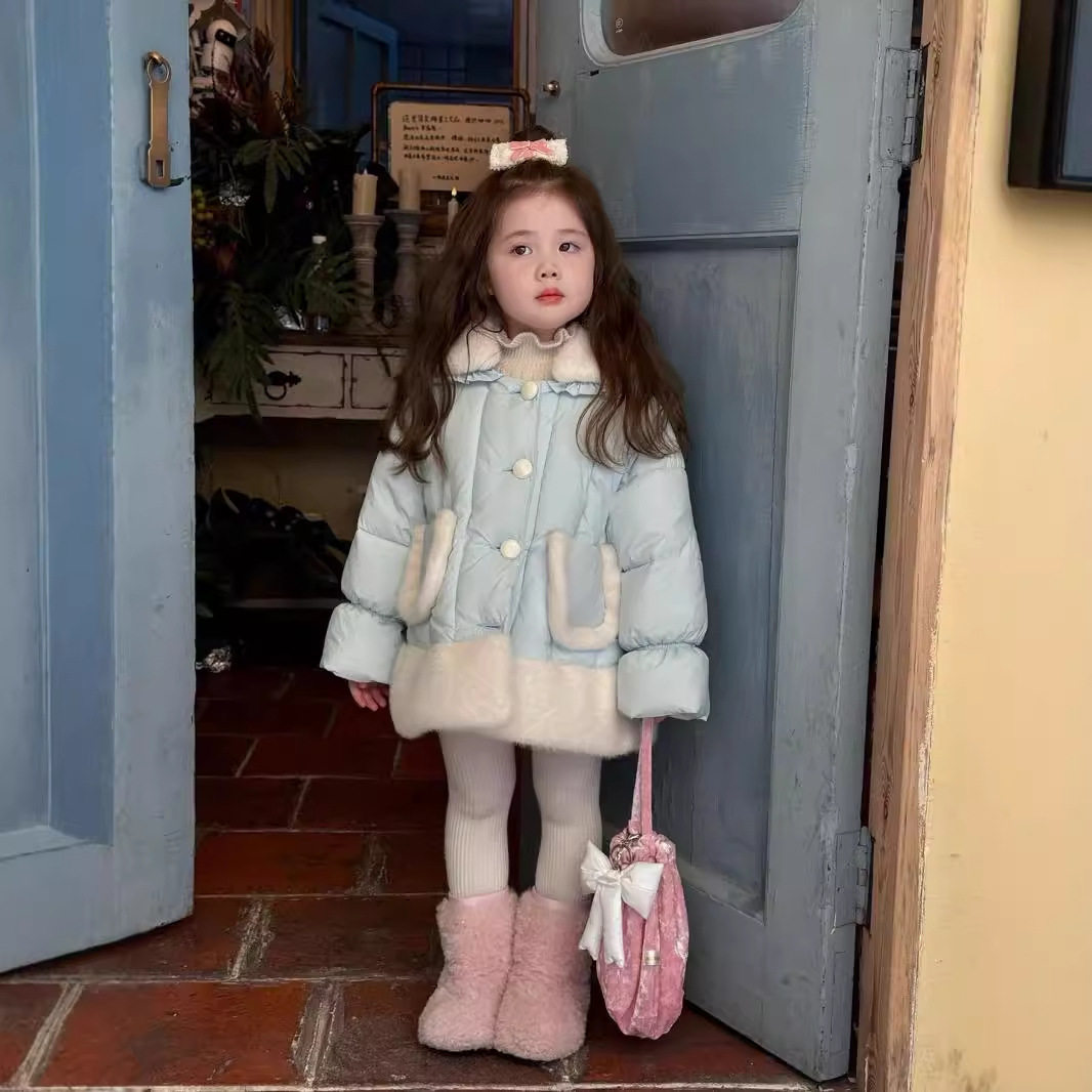 儿童加厚棉服2025秋冬女童韩版加厚毛毛拼接棉服宝宝外套,童装/婴儿装/亲子装,棉袄/棉服,淘宝优惠券,粉丝福利购,淘宝优惠卷