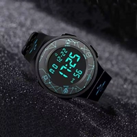 1725 Big Number-Lighting Blue 【Случайный часы+смешные+30-метровые водонепроницаемые】