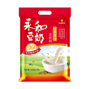 永和豆浆粉300g袋装原味速溶营养红枣味早餐无添加蔗糖豆粉豆奶粉