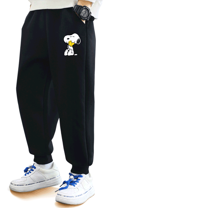 史努比男童裤子加绒加厚一条过冬