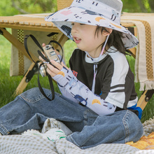 冰袖儿童防晒袖套防紫外线夏季薄款冰丝袖男女童套袖男孩宝宝护臂